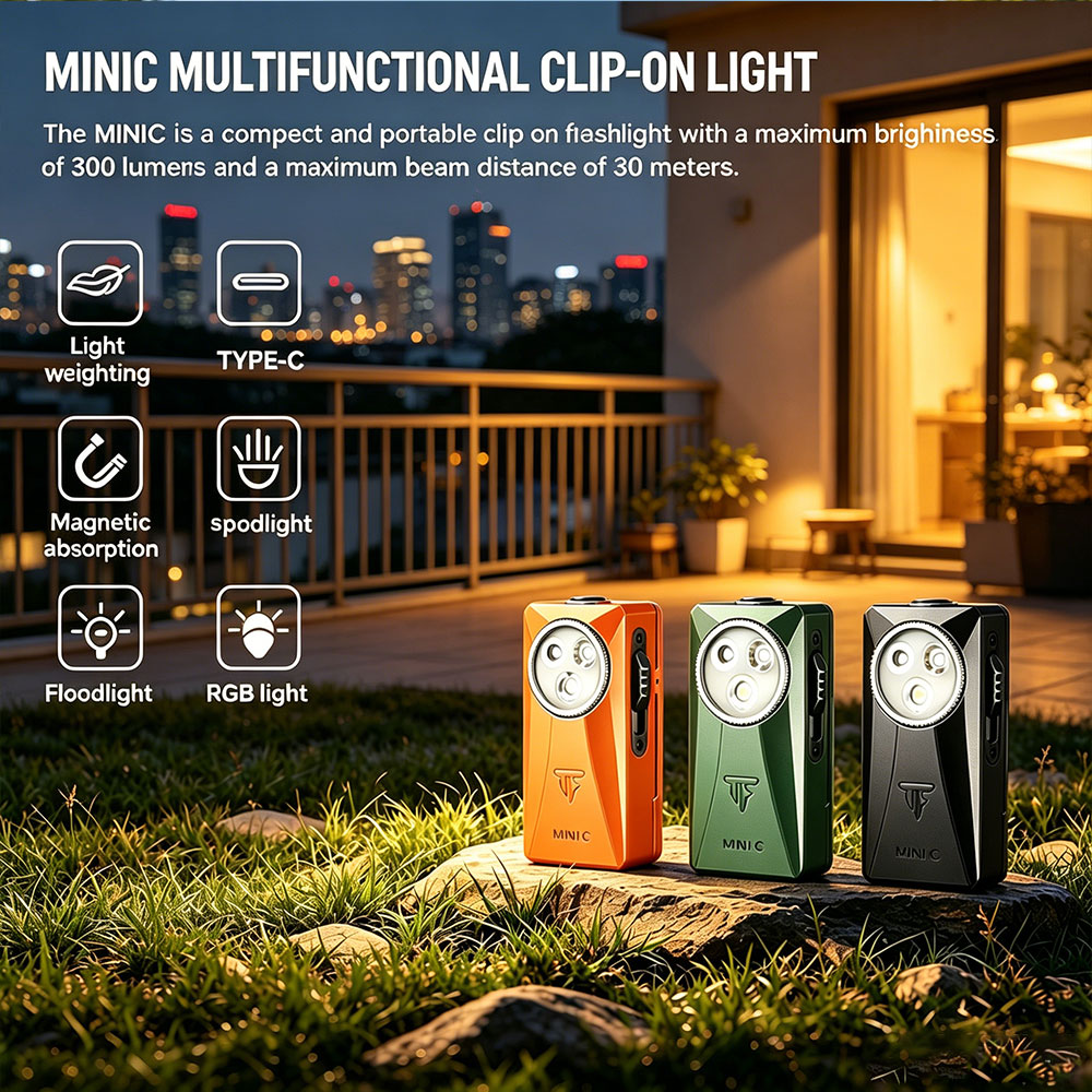 Edc Carry Flashlight - Lampe torche EDC Trustfire MINIC 800