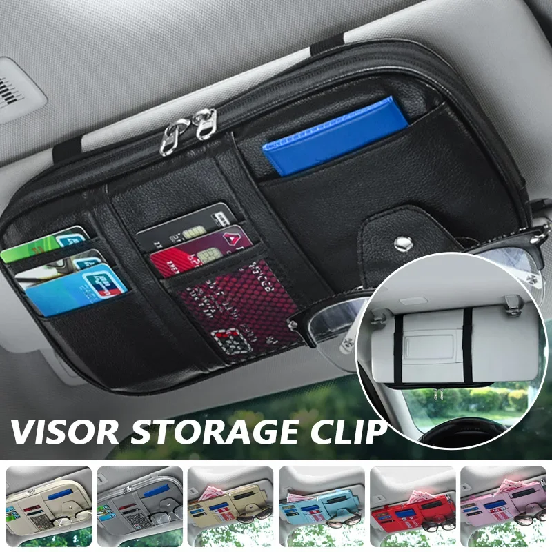 Edc Carry Pen - Organisateur de pare-soleil de voiture multi-poches