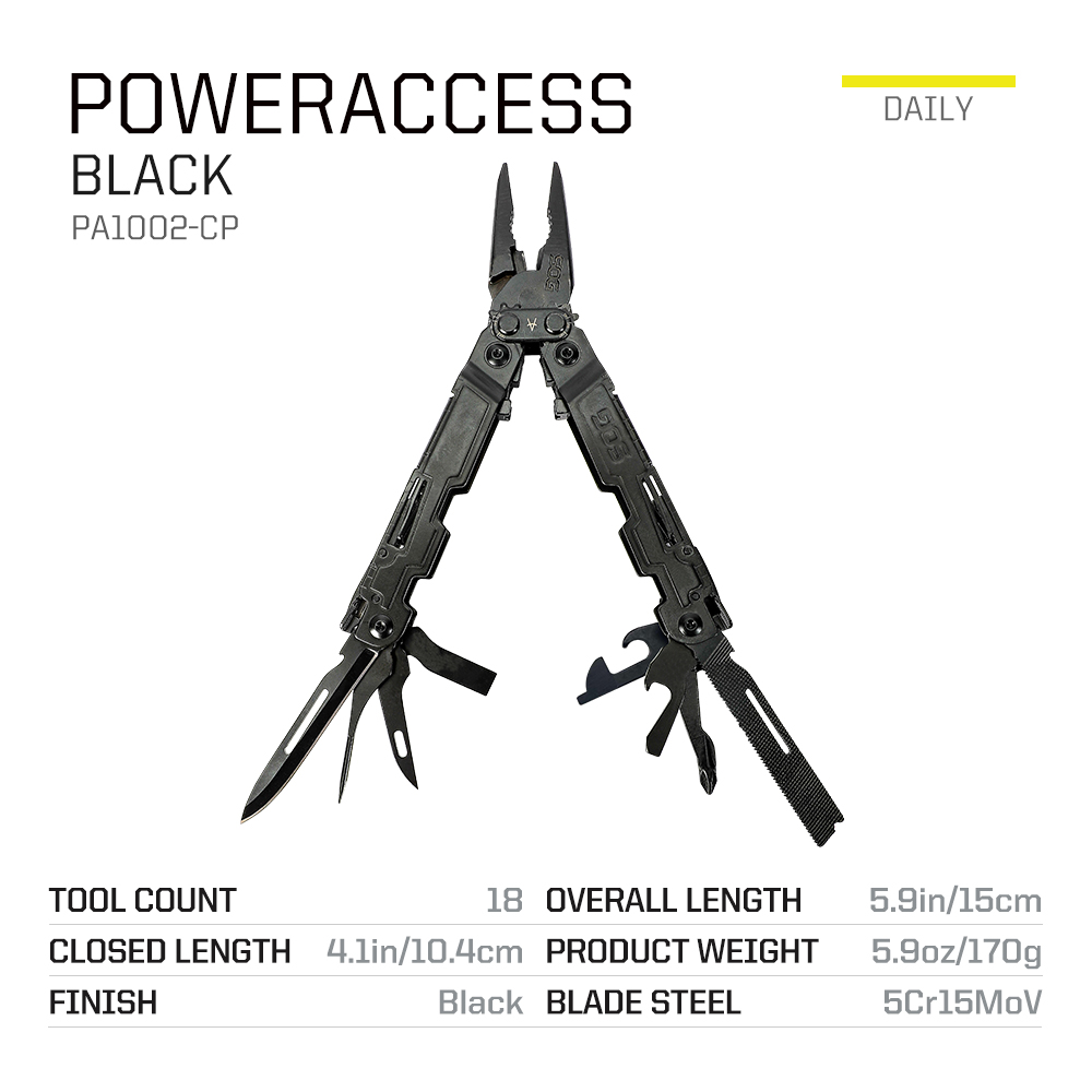 SOG PowerAccess, outil multifo - Edc Carry Pliers avis et prix