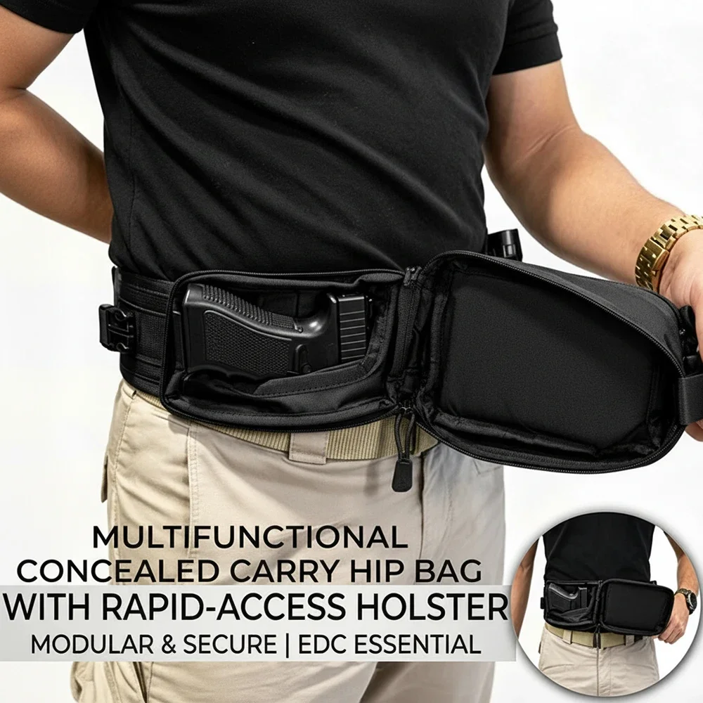Sac banane tactique pour homme - Edc Pistol Carry Bag avis et prix