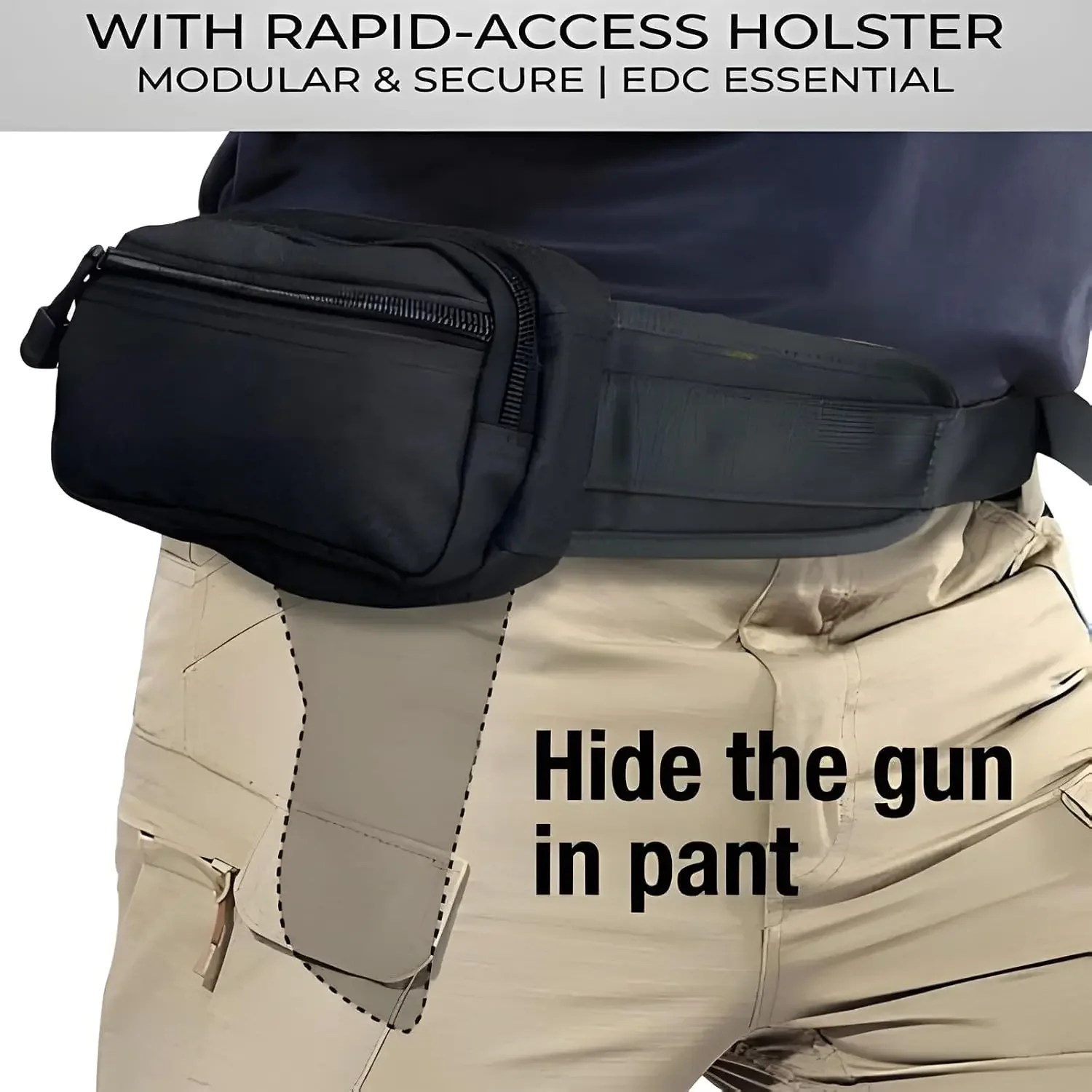 Sac banane tactique pour homme - Edc Pistol Carry Bag avis et prix
