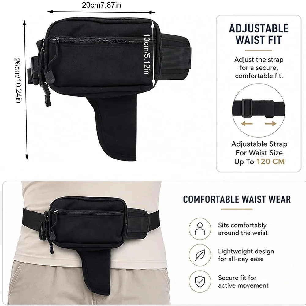 Sac banane tactique pour homme - Edc Pistol Carry Bag avis et prix