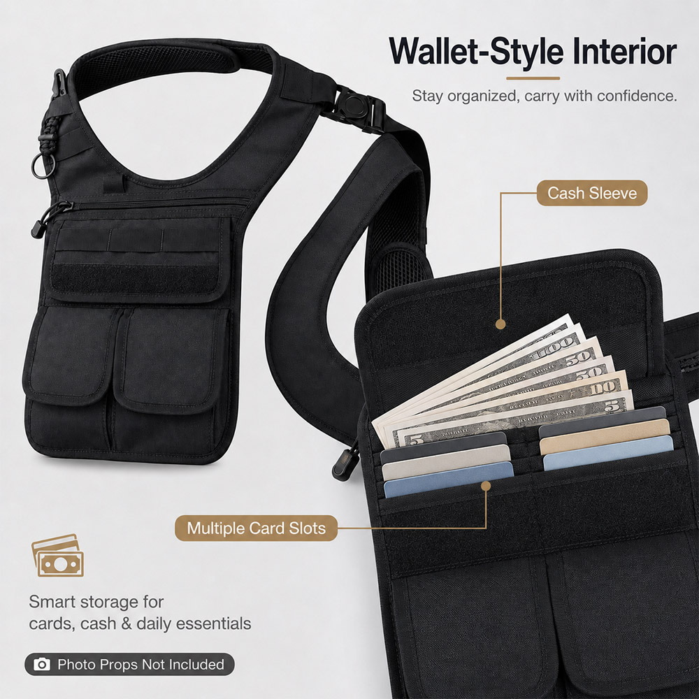 Sac à outils tactique dissimul - Edc Concealed Carry Sling Bag avis et prix